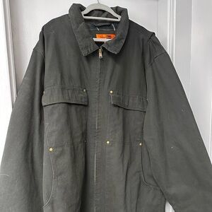 Port Authority Navy and Red Plaid Shirt 4XL